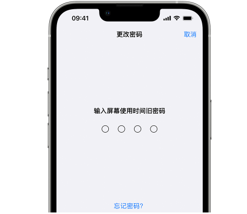 阿拉善iPhone屏幕维修分享iPhone屏幕使用时间密码忘记了怎么办 