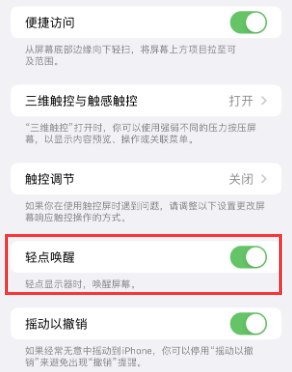 阿拉善苹果授权维修站分享iPhone轻点无法唤醒怎么办 